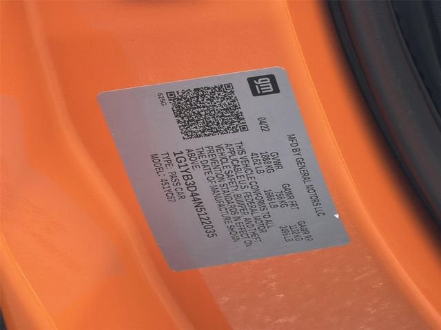 2022 Chevrolet Corvette Stingray 2LT