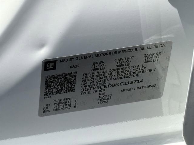 2019 GMC Sierra 1500 AT4