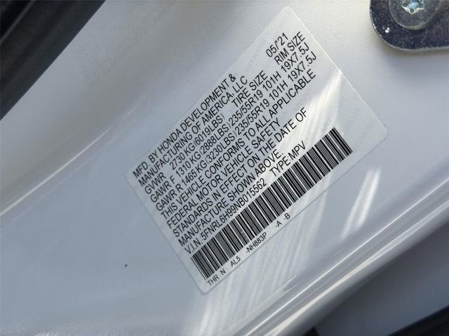 2022 Honda Odyssey Elite