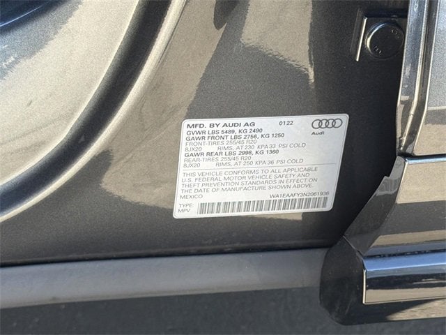 2022 Audi Q5 Premium Plus 45 TFSI S line quattro S tronic