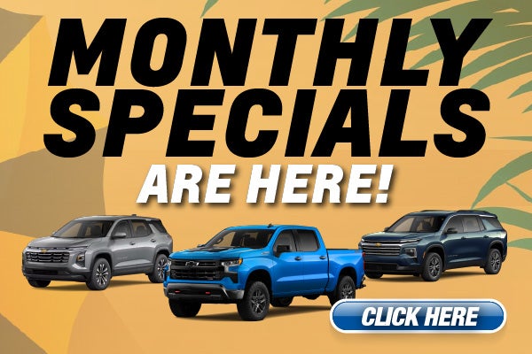 Monthly Specials Are Here