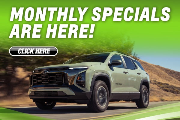 Monthly Specials Are Here